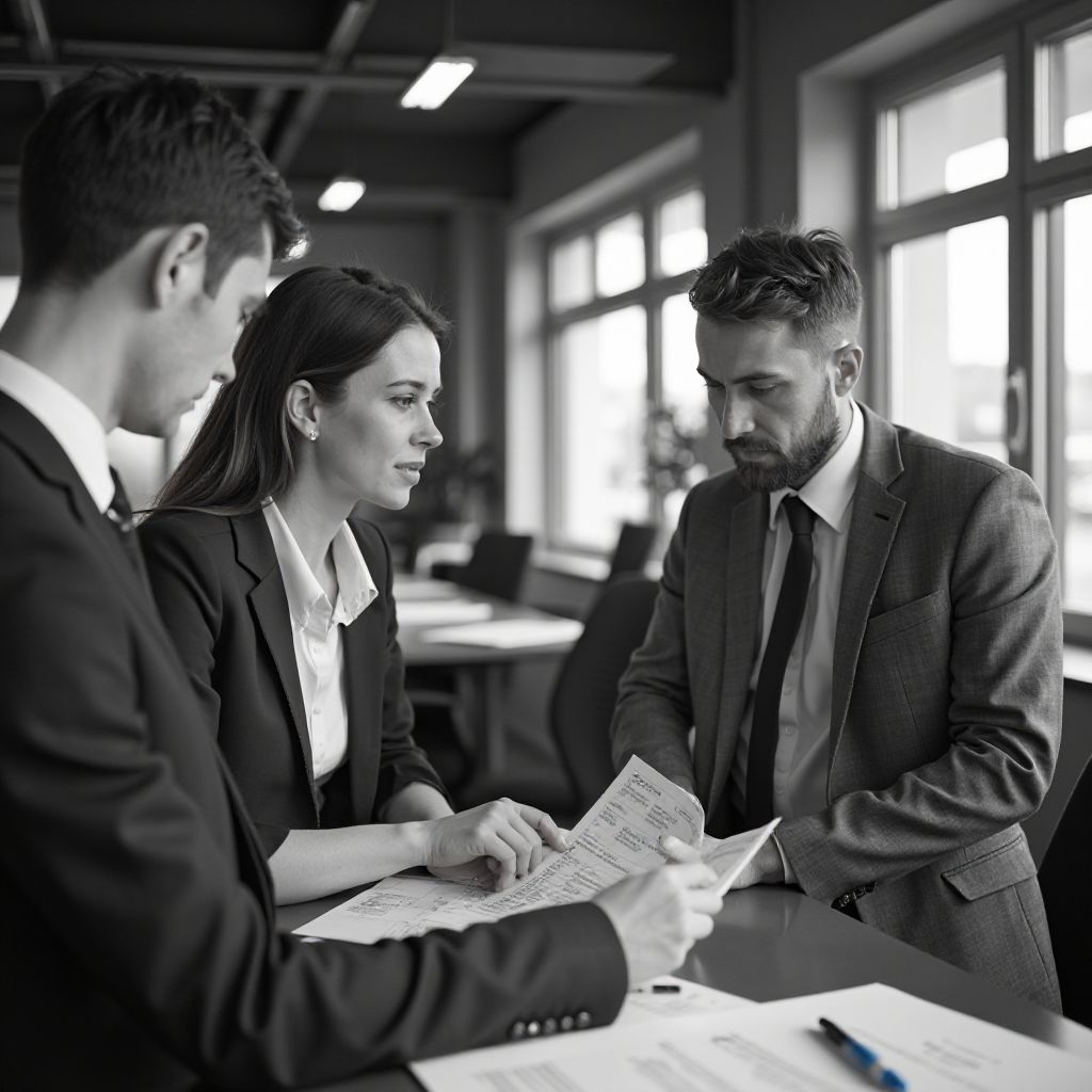 Equipo de asesores de AutoSelect trabajando